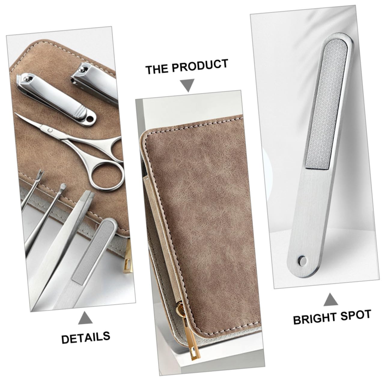 DECHOUS Coupe-ongles Outils de Manucure Professionnels avec Ciseaux à Ongles et Kit de Soin pour Mains