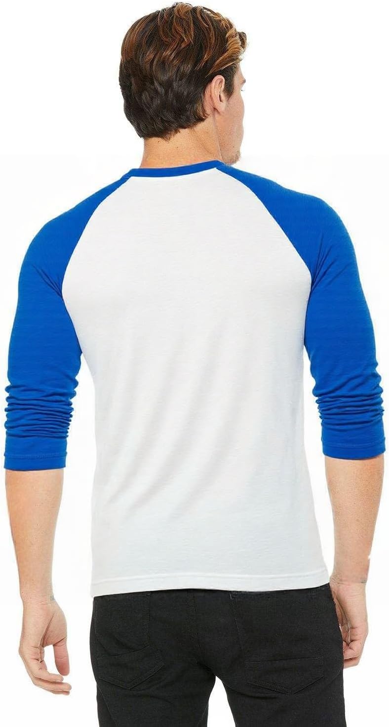 COUVER Men's 3/4 Sleeve Crew Neck Baseball Shirt, Casual Dynamic Cotton Raglan T Shirts, 1 Pack - Image 3