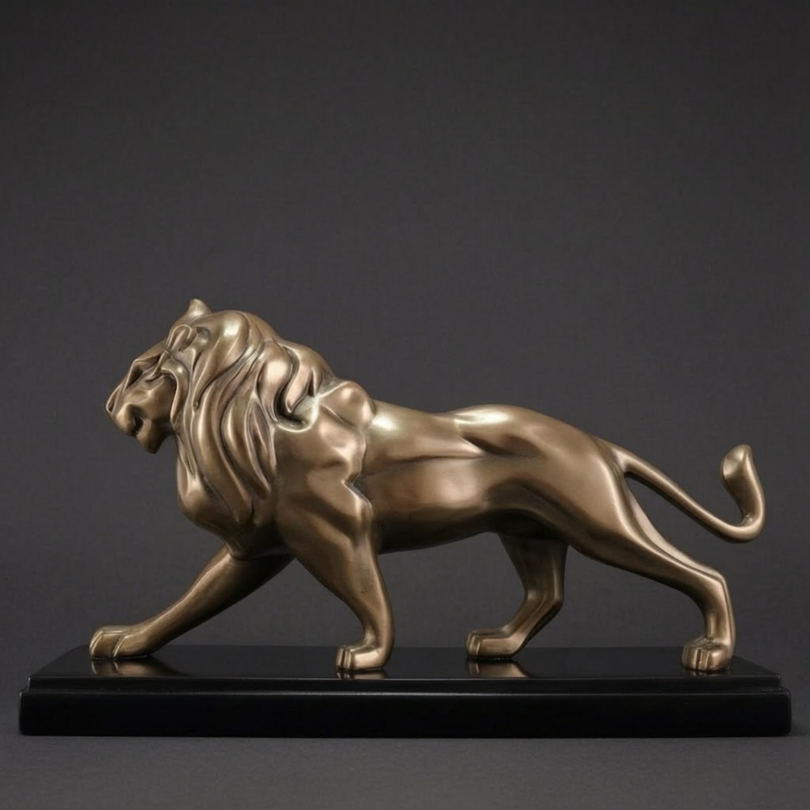 F Fityle Estatua de Caballo de Bronce Estatua Escultura Figura Ornamento Artística con Base Elegante para Colocación Estable Adecuada para Mesa de Oficina Librería Entrada