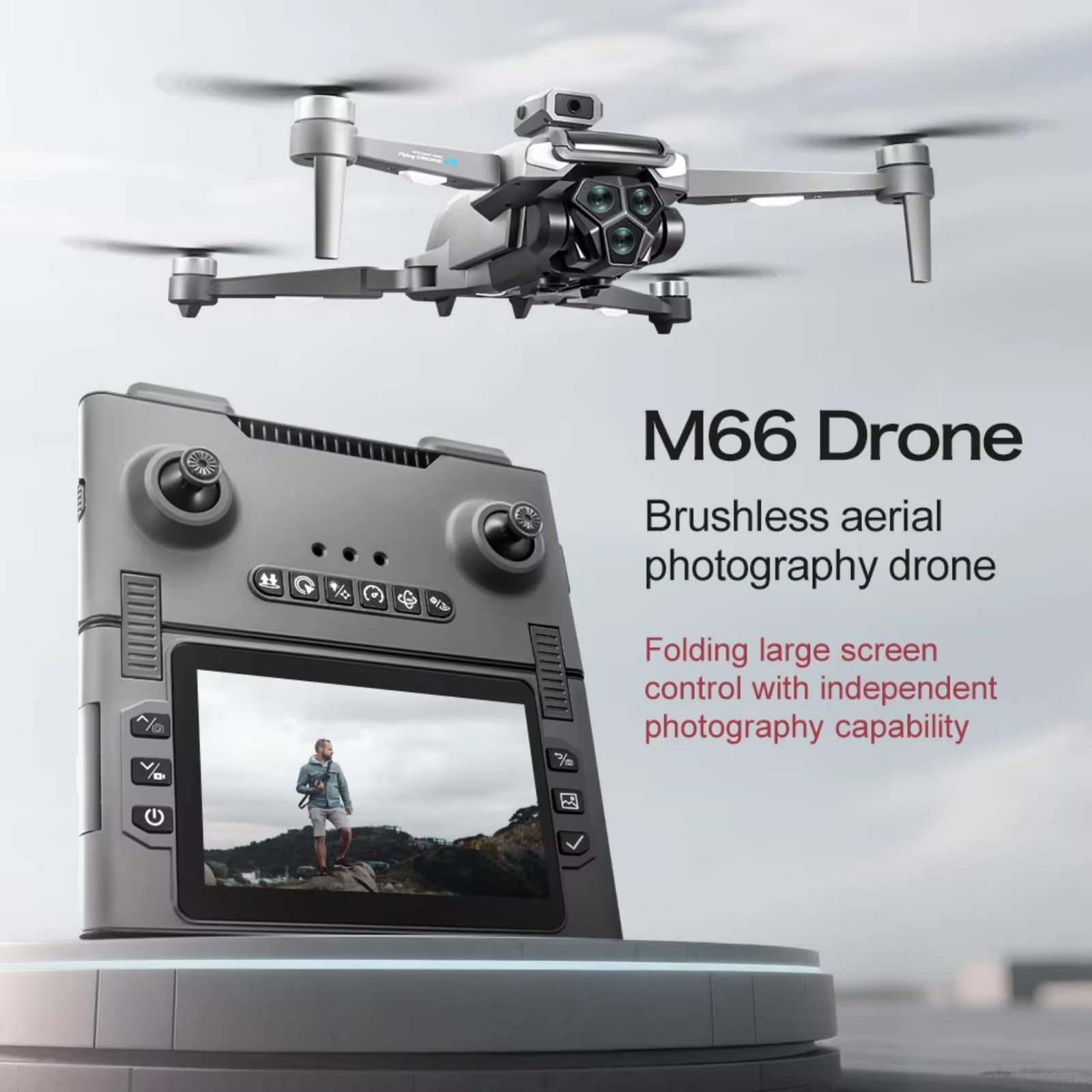 Drone M66 5G FPV Quadcopter con Telecamera Motore Brushless RC Quadcopter