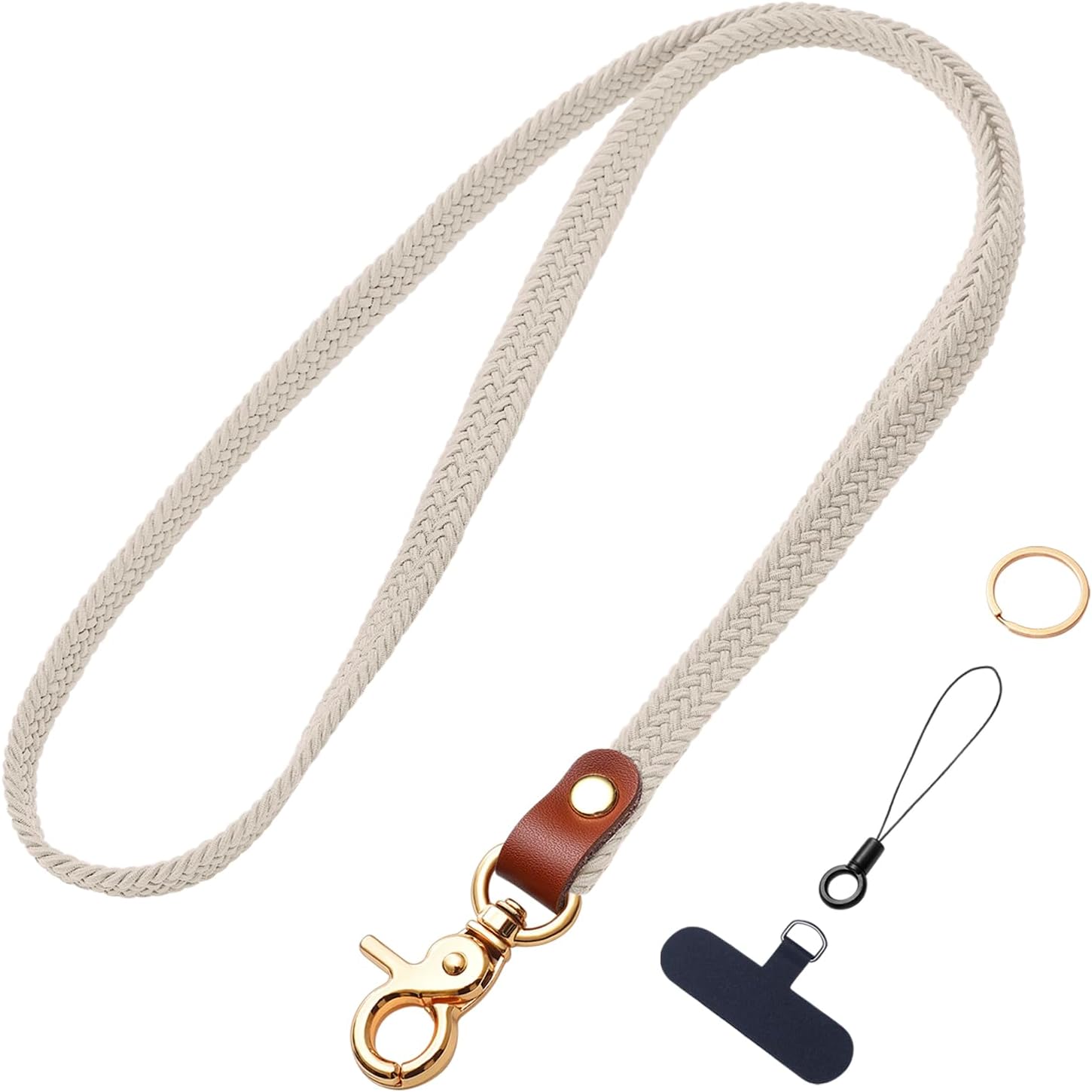 lanyard for keys,stretchy lanyards for teachers, thin lanyards for id badges, neck badge lanyard for women/men