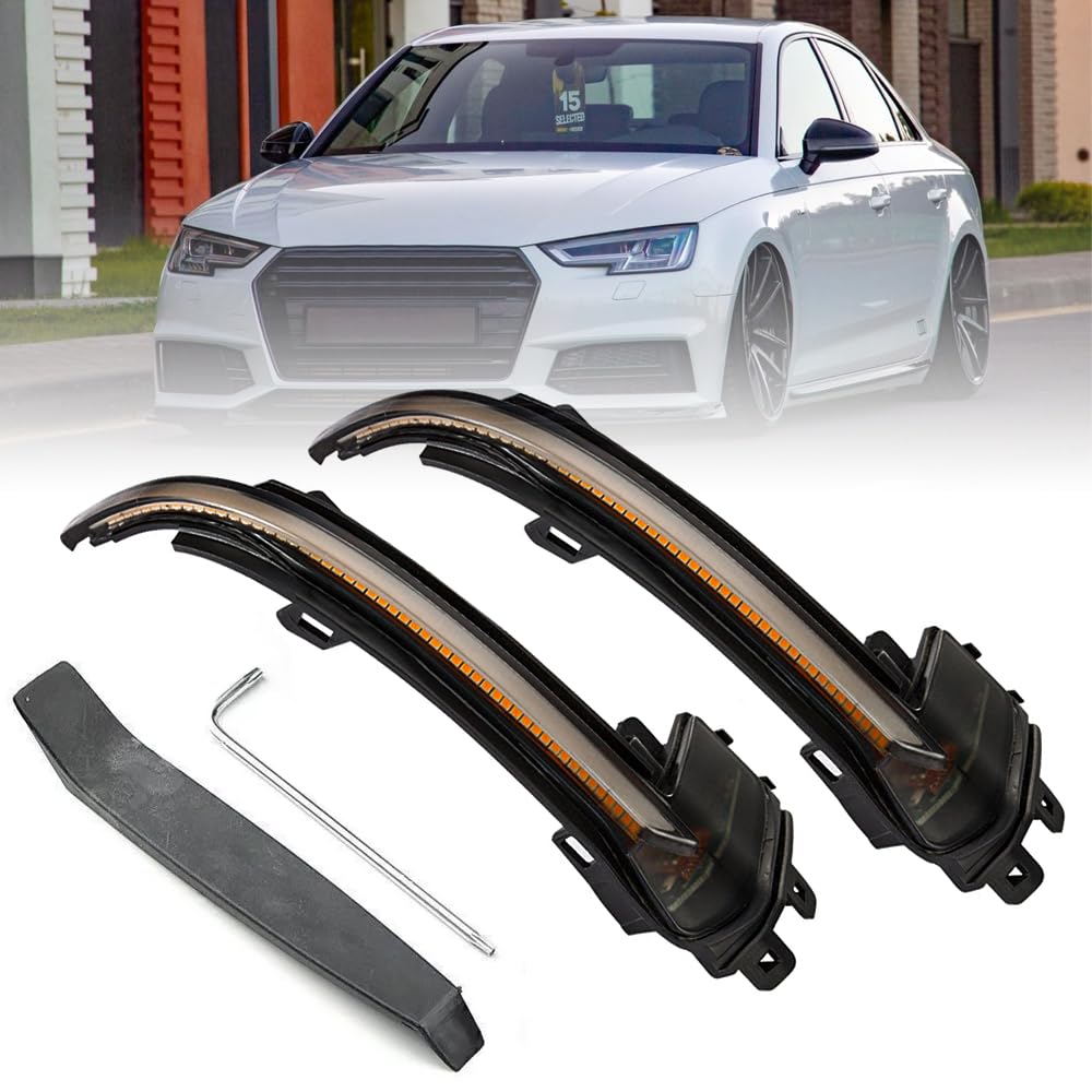 For Audi A4 A5 S5 A3 B8.5 Sequential Turn Signal Light Mirror Indicator - View #3