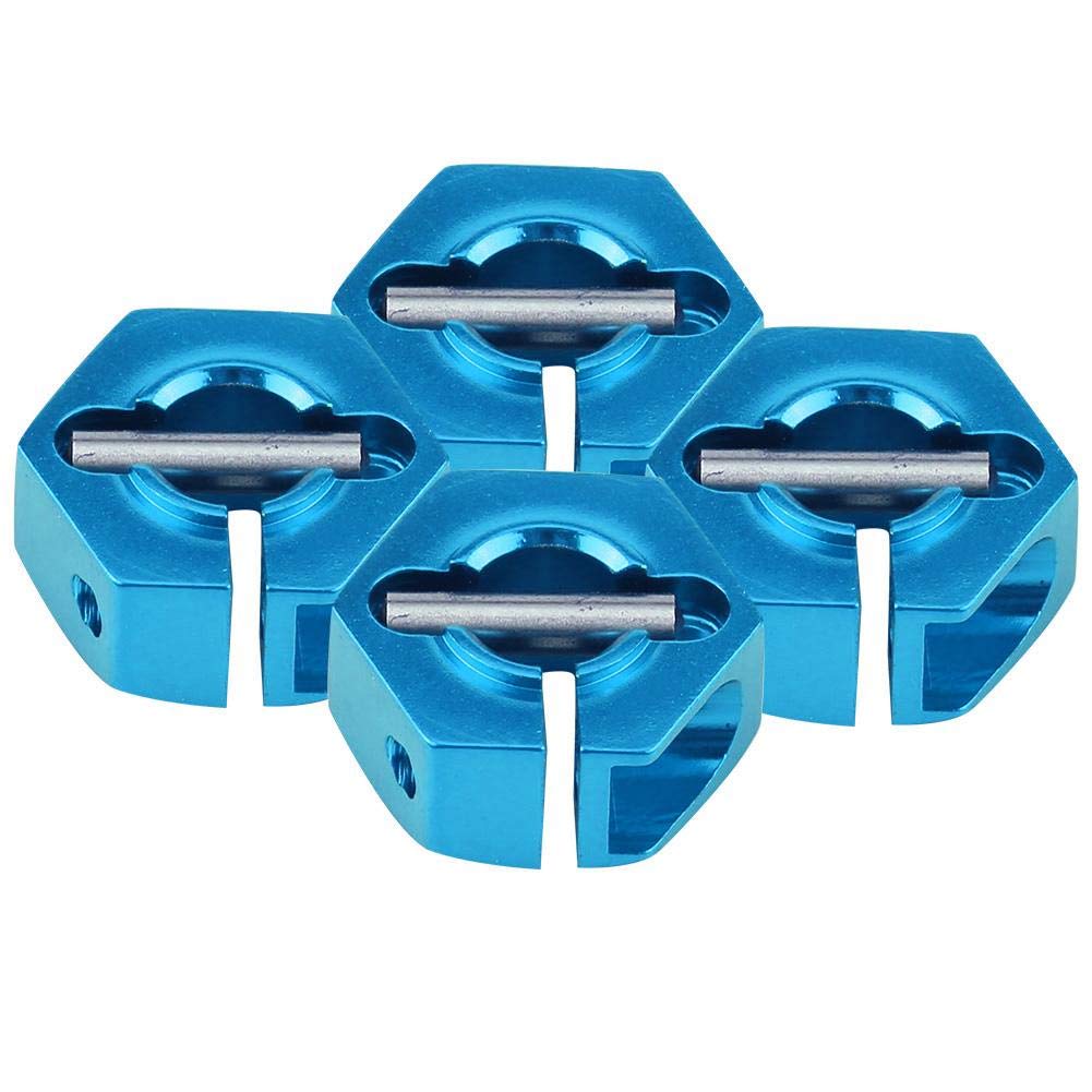 Dilwe 4 Pcs 12mm 7.0 Moyeux Jante Roue héxagone Adaptateur de Pneu Pièces de Rechange de 1/10 RC HSP HPI Voiture