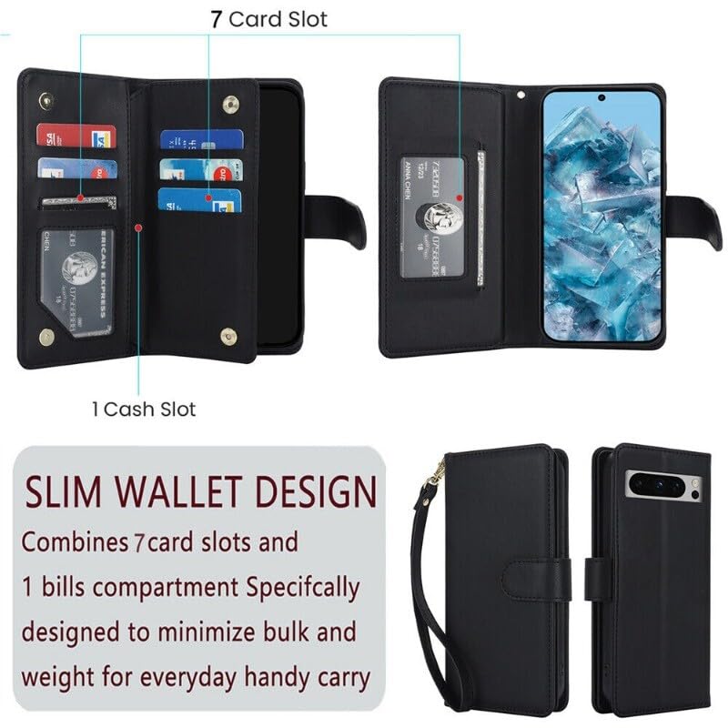Étui en cuir Google Pixel 9 Pro XL abricot, protection de style premium