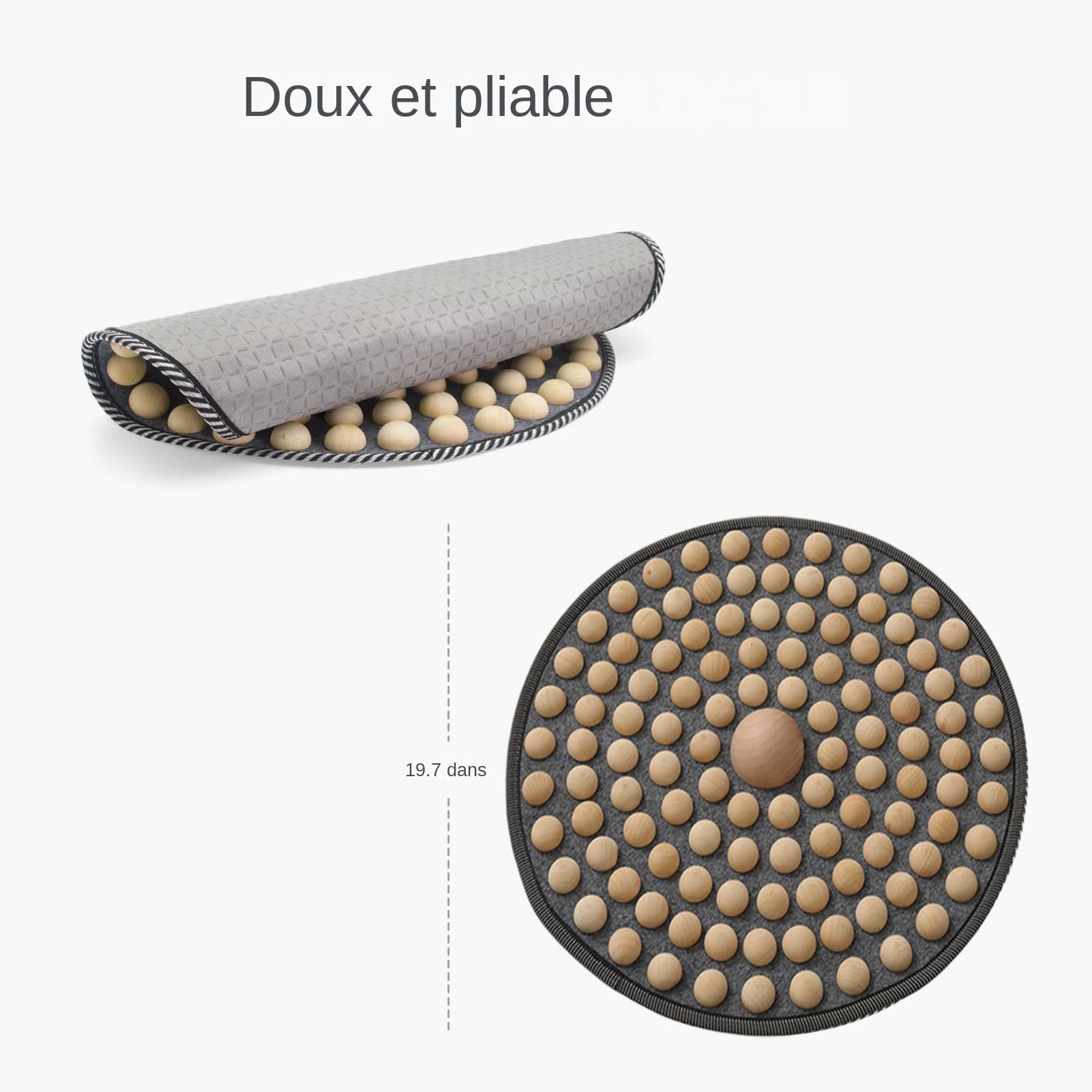 Alfombrilla de Masaje para Pies de Madera Herramienta de Masaje de Madera