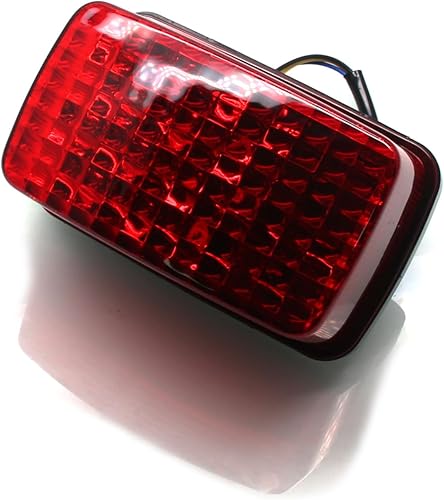 Miniatura 5 de MZS Luz trasera para cuatrimoto, luz trasera cuádruple, accesorios de freno LED, lente roja, compatible con Big Bear Bruin Grizzly Kodiak Rhino