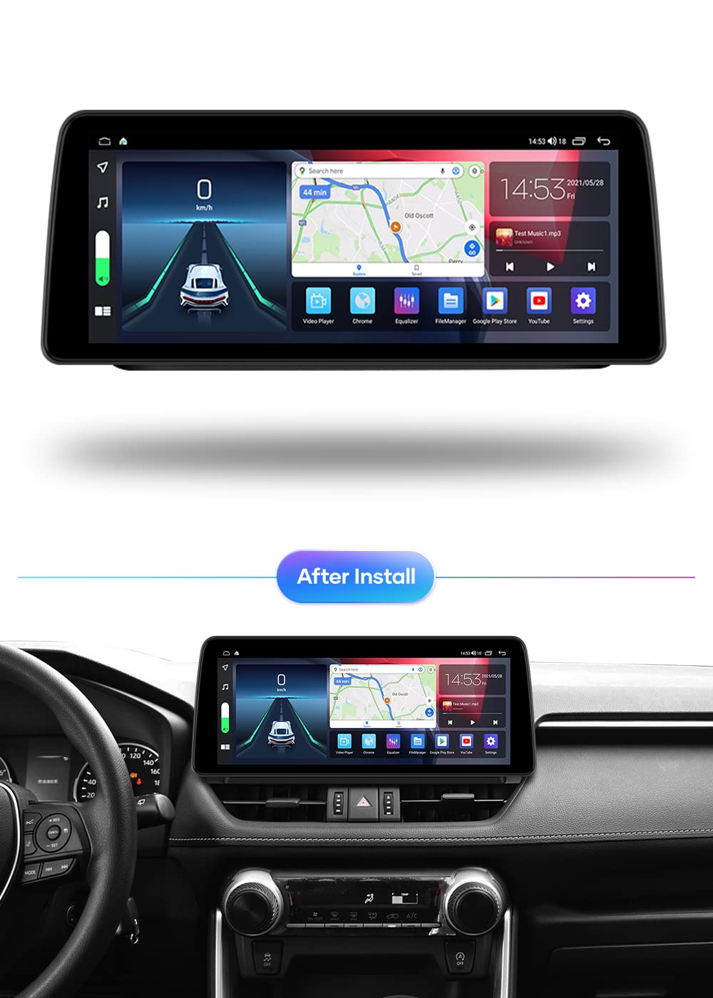 Amazon | トヨタRAV 4 Wildlanderのための12.3インチのAndroid 