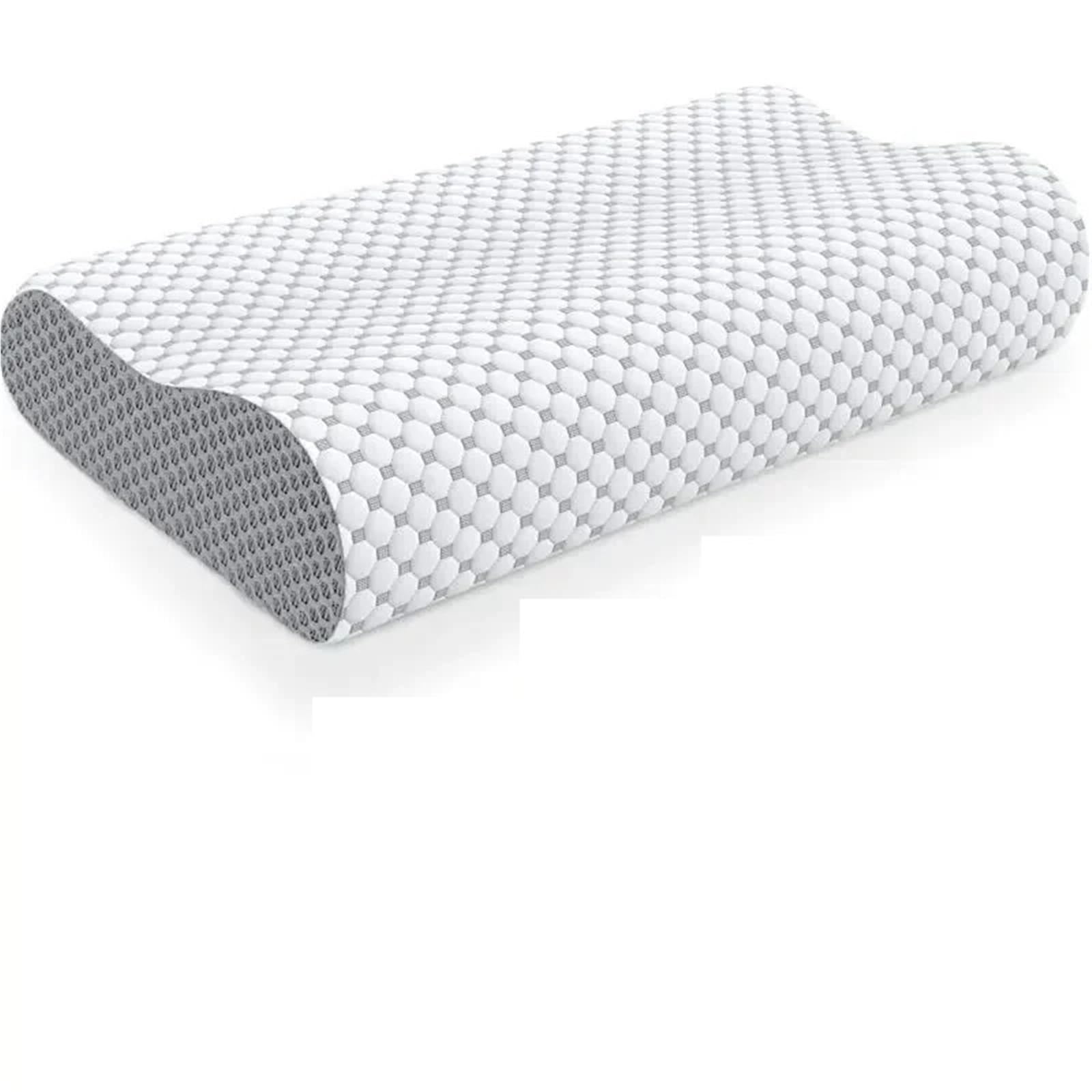 Almohada De LáTex Almohada de Esponja con Memoria for Cuello y Hombros, Almohada for sueño Profundo, Transpirable, Rebote Lento, Suave Fresca