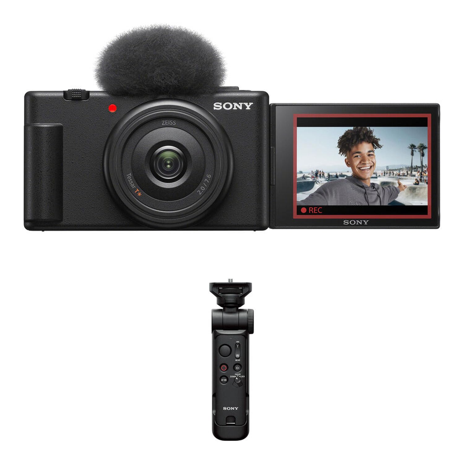 Sony ZV-1F Vlogging Camera with Vlogger Accessory Kit (Black)
