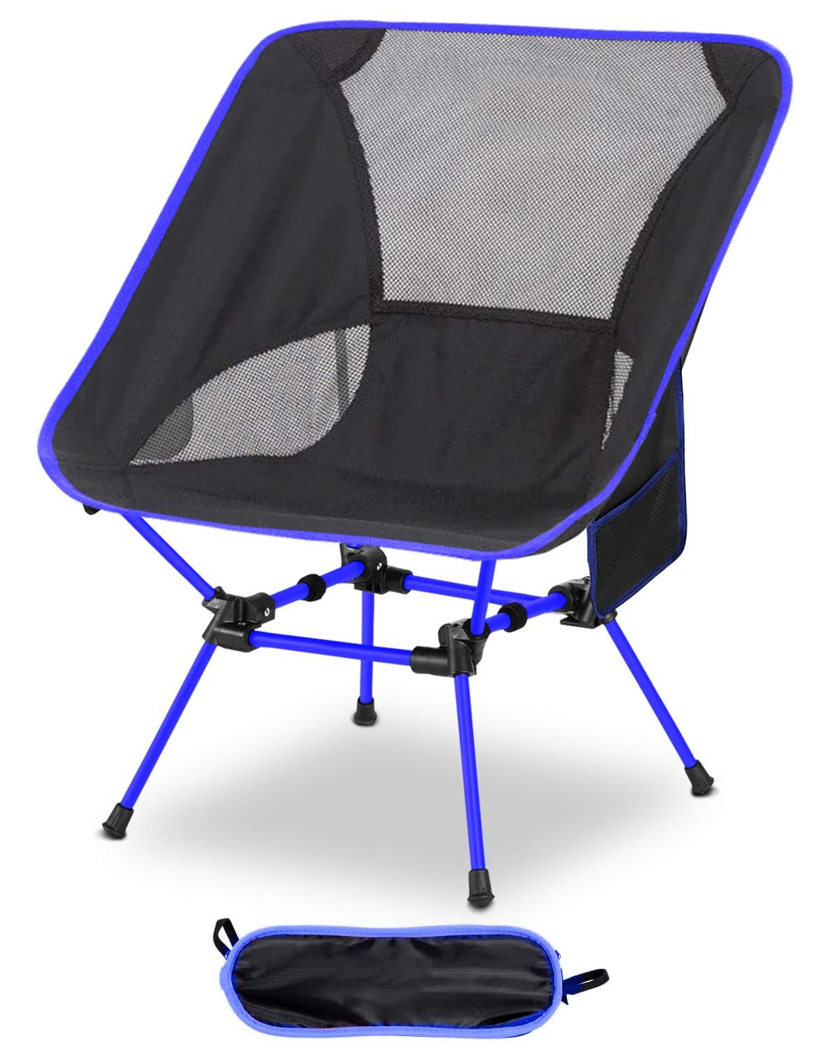 Victoper Portable Folding Camping Chair for Adults, Lightweight Outdoor Chair with Carry Bag, Compact Foldable Camping Seat for Hiking, Fishing, Camping, Picnics and Backyard Use (Blue) — image 1