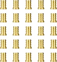 Vista 46 de SUNGATOR Accesorios Pex de 1 pulgada, paquete de 2 acoplamientos Pex de 1/2 pulgada, sin plomo de latón, accesorios Pex de 1 pulgada para tubería Pex