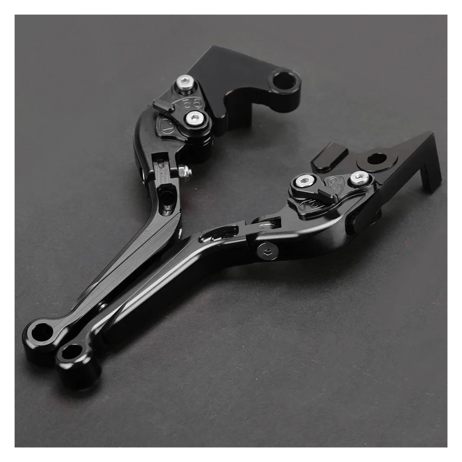 Mamxvkvzeu A Motorbike Brake Clutch Handle Levers Brake Clutch Lever Handle Levers Extendable Djustable For Ninj 500 Z500 2024-2026(A)
