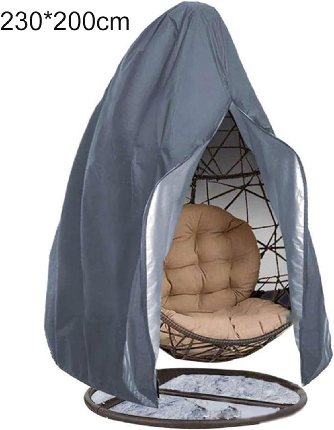 Funda para silla de huevos colgante Oxford 420D, impermeable y resistente al polvo, 230 x 200 cm