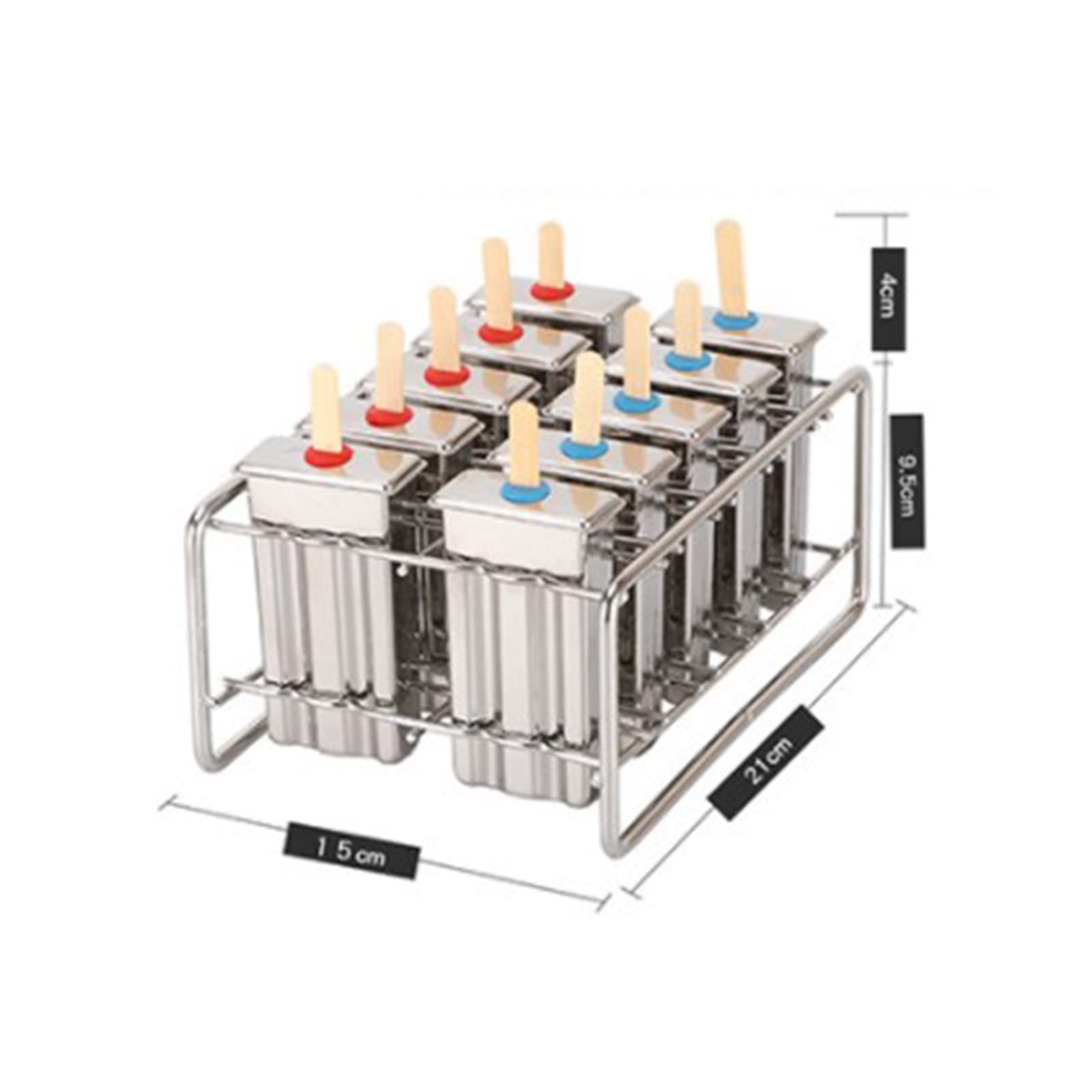 Eisformen, Edelstahl Formen Eis Am Stiel Stick Halter Maker Rack(A)