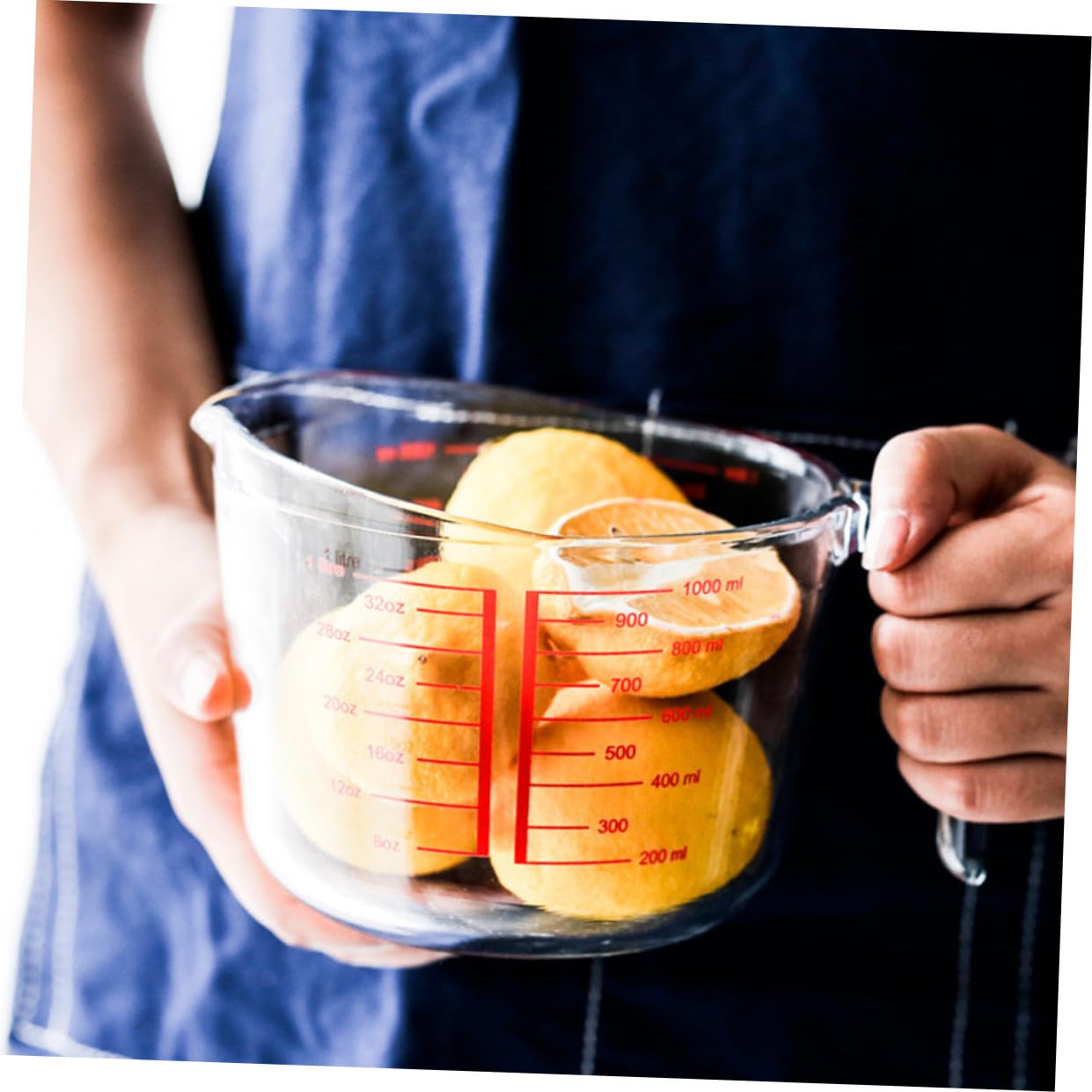POPETPOP Tasse à Mesurer Graduation Précise Facile à Nettoyer en Verre Trempé Ronde 1pc Cuisine Boulangerie pour Usage Domestique