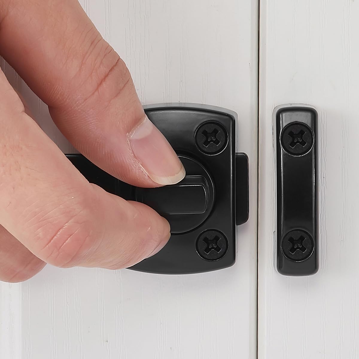 Travas Giratórias Wocoe - Pacote Com 4 Unidades Para Portas E Janelas