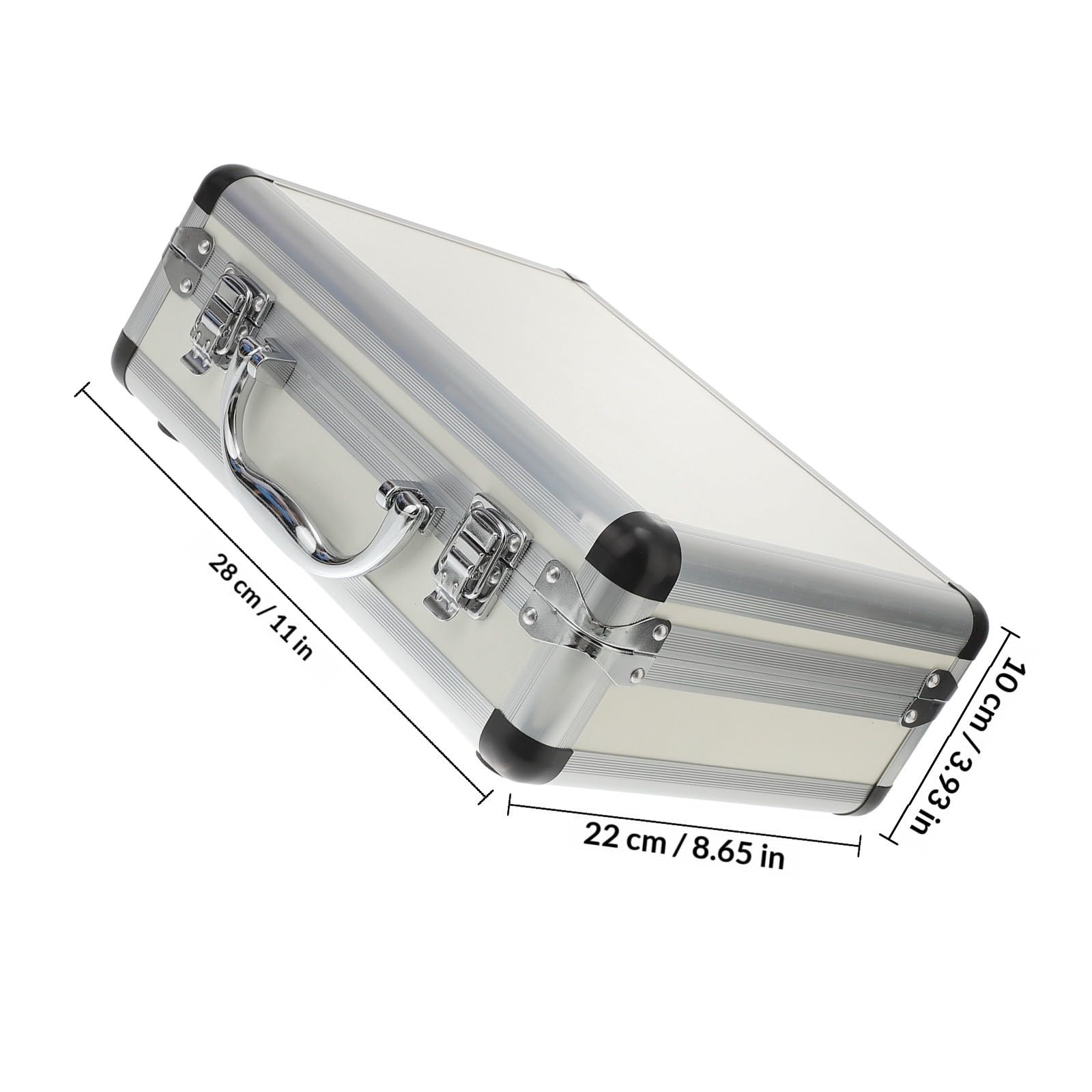 IMIKEYA Valise à Outils en Alliage D'aluminium Argenté, Portable à Main