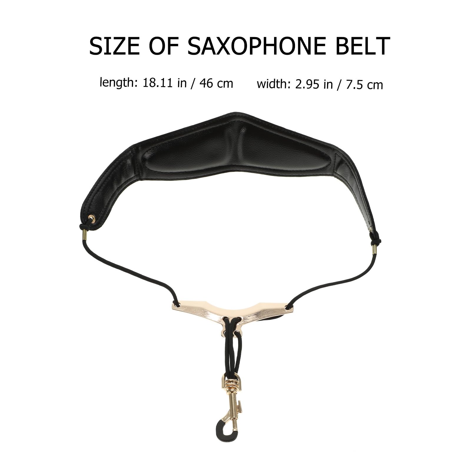 Toyvian Komfortabler Saxophongurt aus Leder mit Hoher Belastbarkeit und Verschleißfestem Material Verstellbarer Saxophon Gurt für Musiker und Saxophonspieler Zufällige Zufällige Farbe