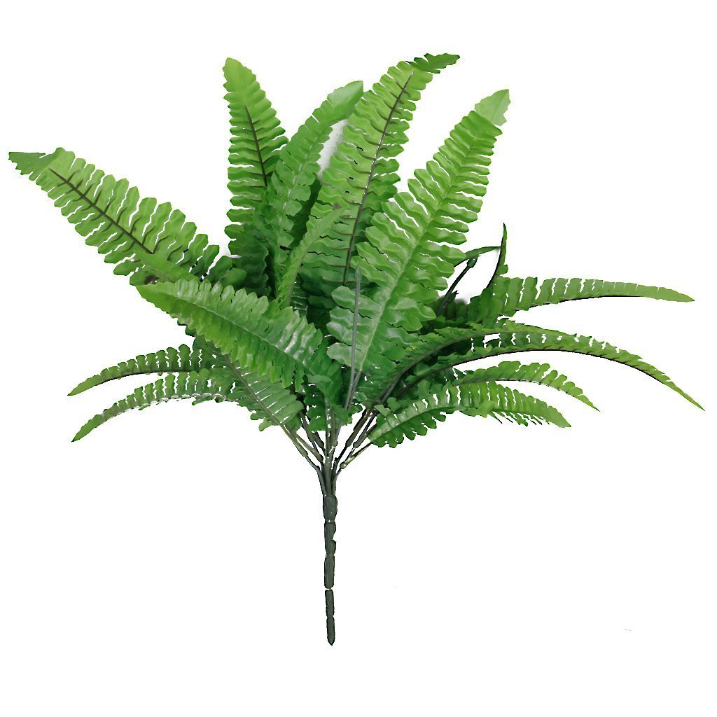 Artificial Plant Home Decor – Green Imitation Fern Plastic Artificial Grass Leaves Plant for Home Arrangement Decor Pack of 1
