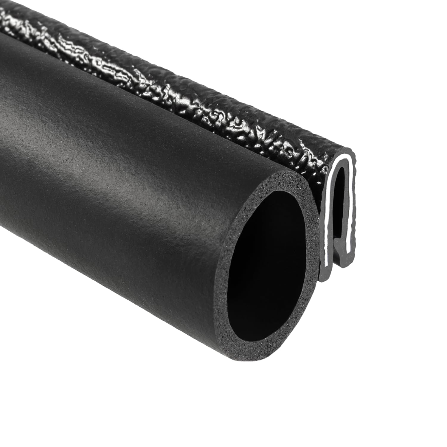 Trim-Lok Uszczelka wykończeniowa z boczną żarówką – pasuje do krawędzi 1/16 cala, średnica uszczelki 3/4 cala, długość 63 cm – plastikowe wykończenie PCW z gumową uszczelką EPDM, łatwa instalacja do samochodów, łodzi, samochodów kempingowych, ciężarówek i