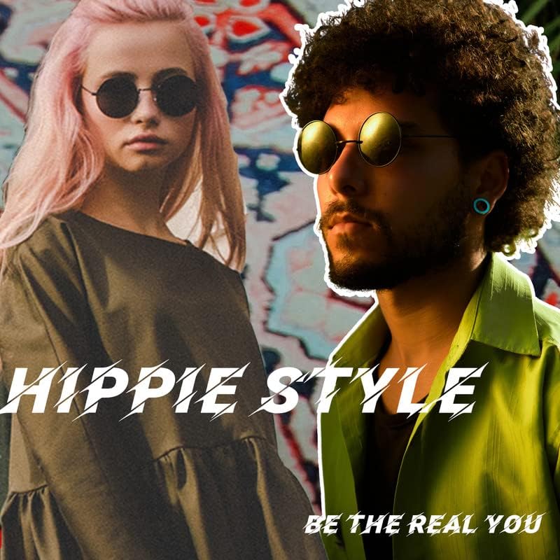 Miniatura 2 de Gafas de sol Joopin polarizadas, estilo Lennon, redondas, gafas de sol estilo hippy redondas para mujer y hombre