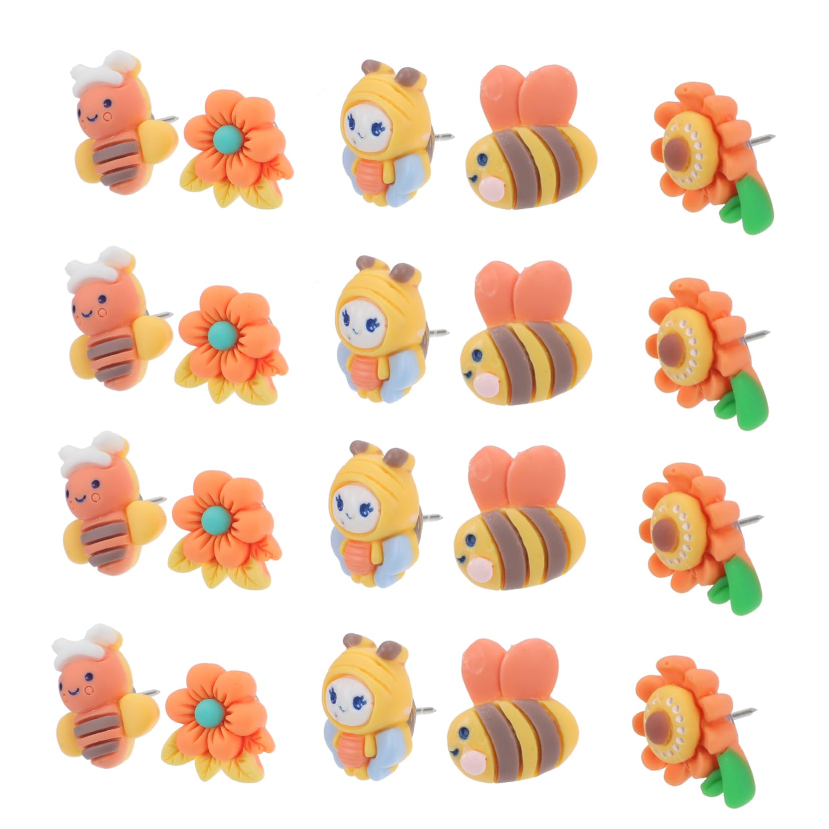 Angoily 5 Sätze Wanddekorative Thumbtacks Daumennägel Stifte Groß Zeichnung Dekorative Reißzwecke Runde Reißnägel Foto Reißnägel Niedliche Ziernägel Neuartige Reißzwecken Harz 30 Stück * 5