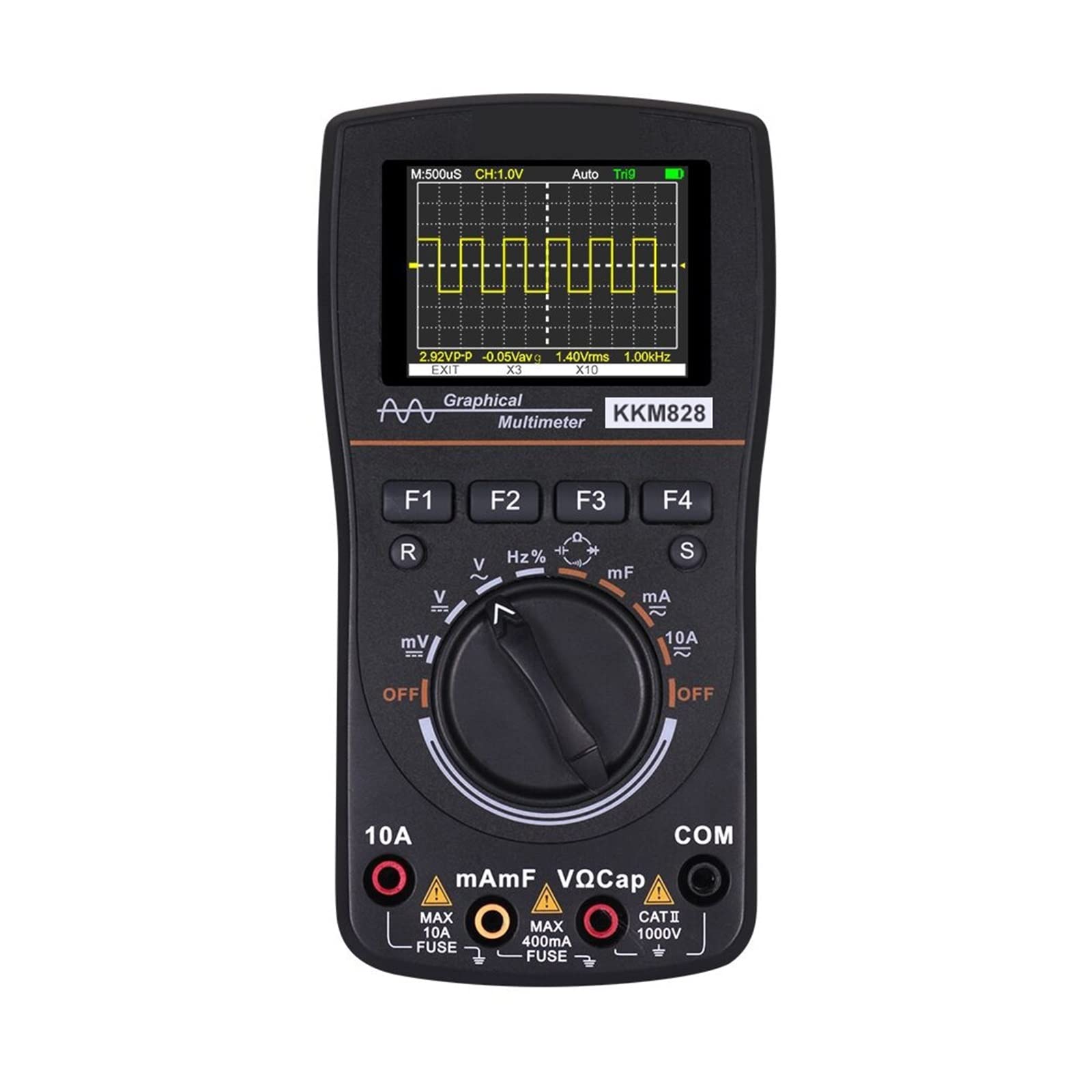 Generador de señal Actual Multímetro de osciloscopio Digital gráfico con tasa de muestreo de 2,5 Msps de Ancho de Banda de 2,4 Pulgadas y 1 MHz