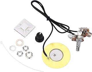 QANYEGN 50mm Metal Pickup, piezo pickup, Piezo Transducer Prewired for Guitar Accessories