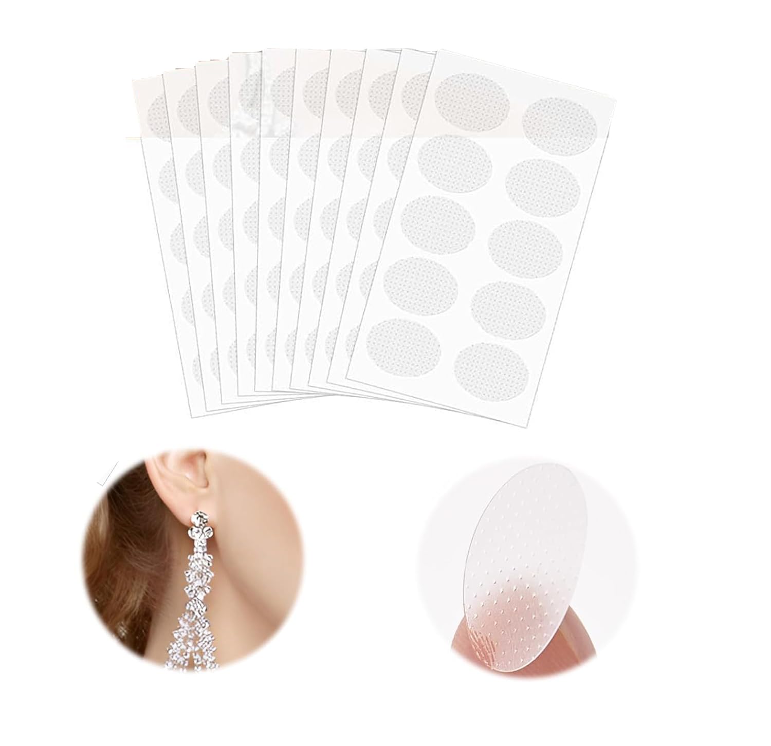 Khanak 50PCS Invisible Ear Lobe Support for Earrings Earlobe Tapes Earring Lift Patches ear support for heavy earrings (200 PCS) (B0D8L9HDW5) Amazon Price History, Amazon Price Tracker