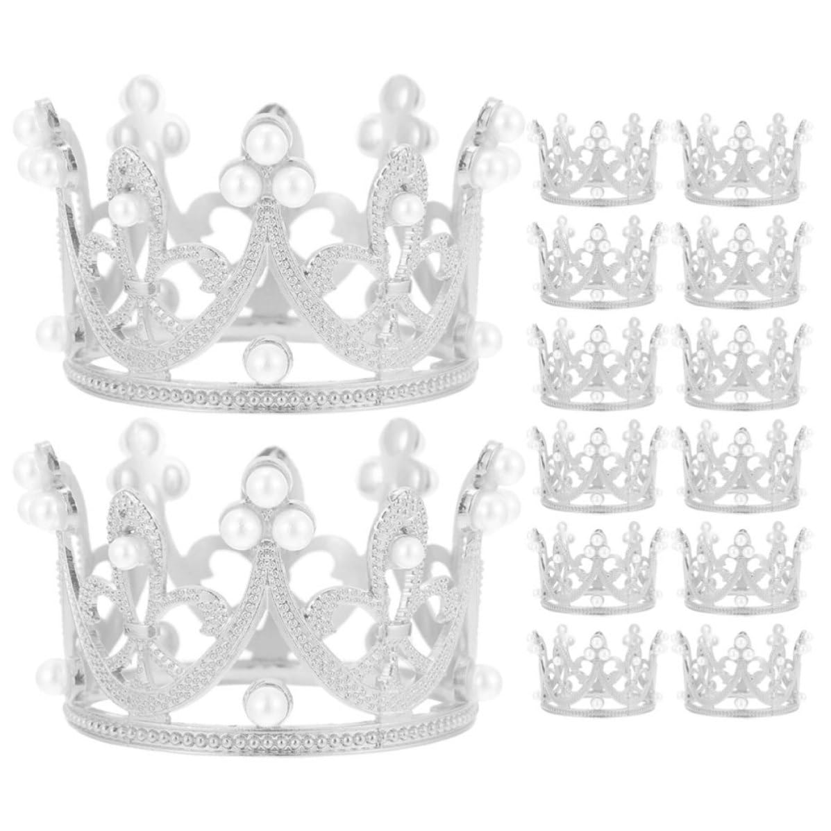12 Pezzi Anello Porta Tovagliolo Corona in Lega di Zinco | Tavola e Tovaglioli, Design Delicato, Adatto a Feste Informali e Compleanni, Facile da Portare