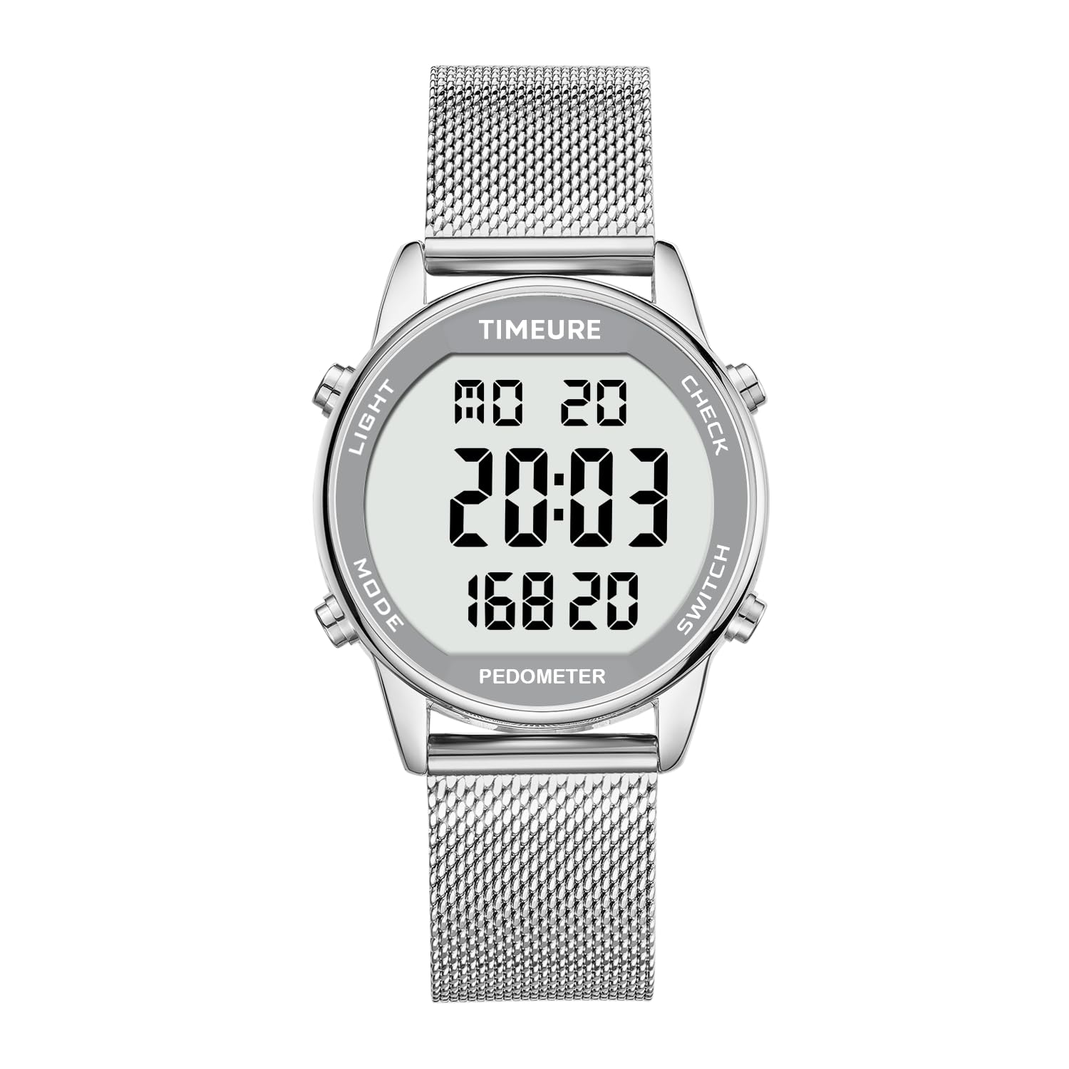Pedometer Watch for Women, Step Counter Watch, No App or Charging