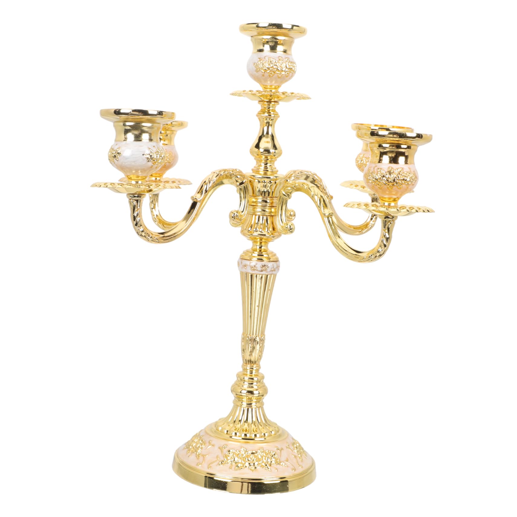 ULTECHNOVO Candeliere Retro Portacandele Vintage Metallo per Decorazione e Atmosfera Accogliente