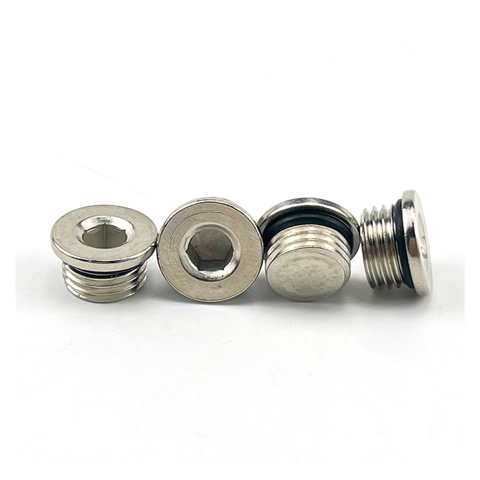 Tappo a testa esagonale per tubo in ottone, filettatura maschio 1/8-1/2 pollici, confezione da 8 (spina femmina, 2 pezzi, 1,3 cm)