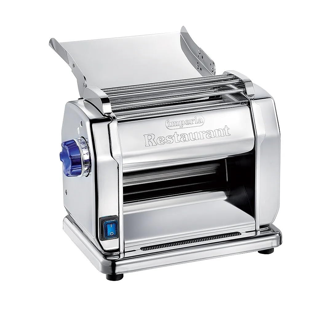 IMPERIA - New Restaurant Electric Professional - Macchina Per La Pasta Elettrica Professionale In Acciaio INOX Cromato - 160 W