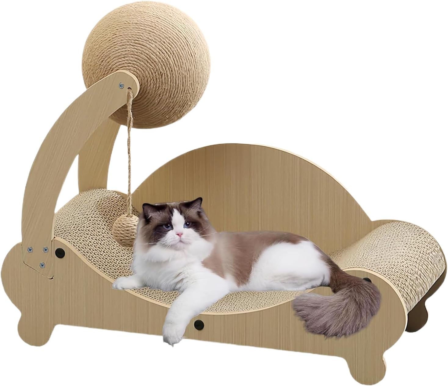Cat Scratch Bed,2-in-1 Natural Pet Supplies | Scratch Lounger Cat Bed for Kitten - for Small Medium Playing Sleeping Relaxing Indoor Home Furniture Protection