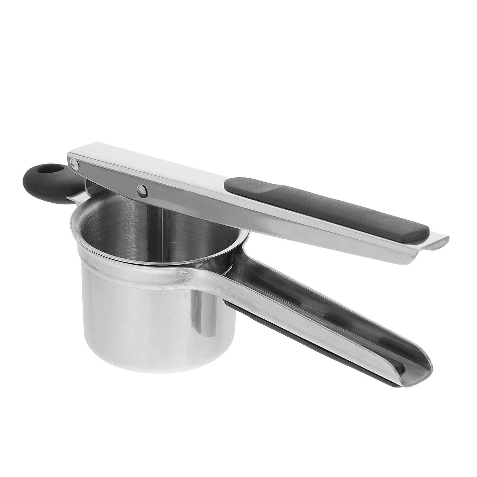 Gatuida Presse-purée Manuel en Acier Inoxydable Robuste, Presse-aliments Cuisine, Petit Format Compact, Outil Multifonction pour Purée de Pommes de Terre, Légumes et Fruits, Nettoyage