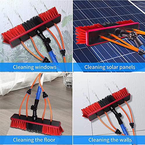 Kit de limpieza de ventanas y limpieza de paneles solares con cepillo extensible de agua 3