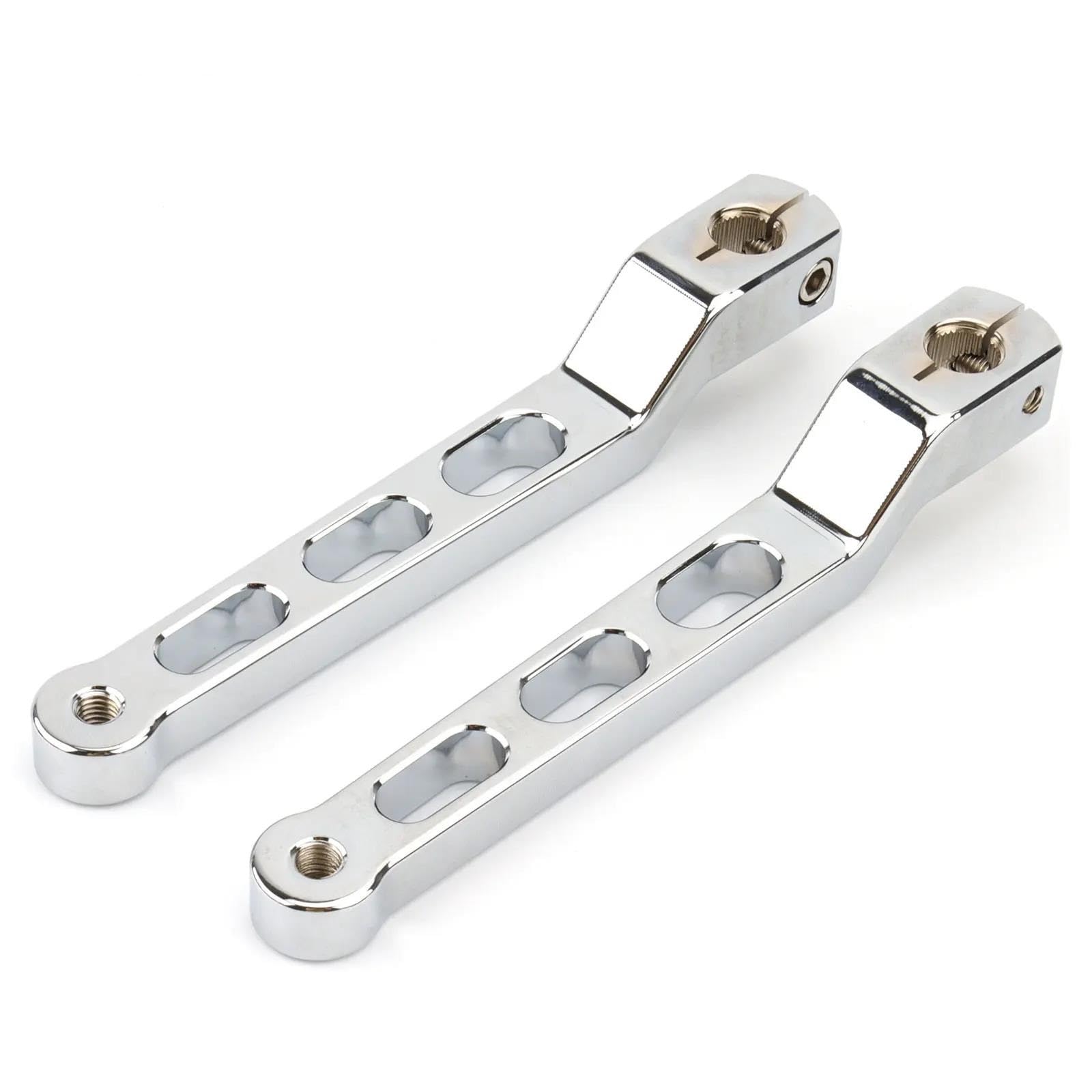 Dscshrfs Men's Chrome For Touring Softail Road King Electra Glide Trike Fatboy Flst Flt Flht Motorcycle Heel/Toe Shift Levers Shifter Peg Arm(Chrome)