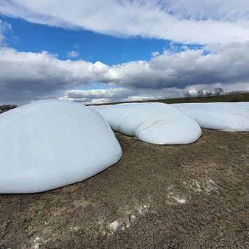 Farm Plastic Supply - Silage Bags Heavy Duty Polyethylene - Heavy Duty Polyethylene Plastic for Silage Cover, Bunker Cover for Farming, Agriculture, Ground Covering, Silage, Silage Bags 10 x 150