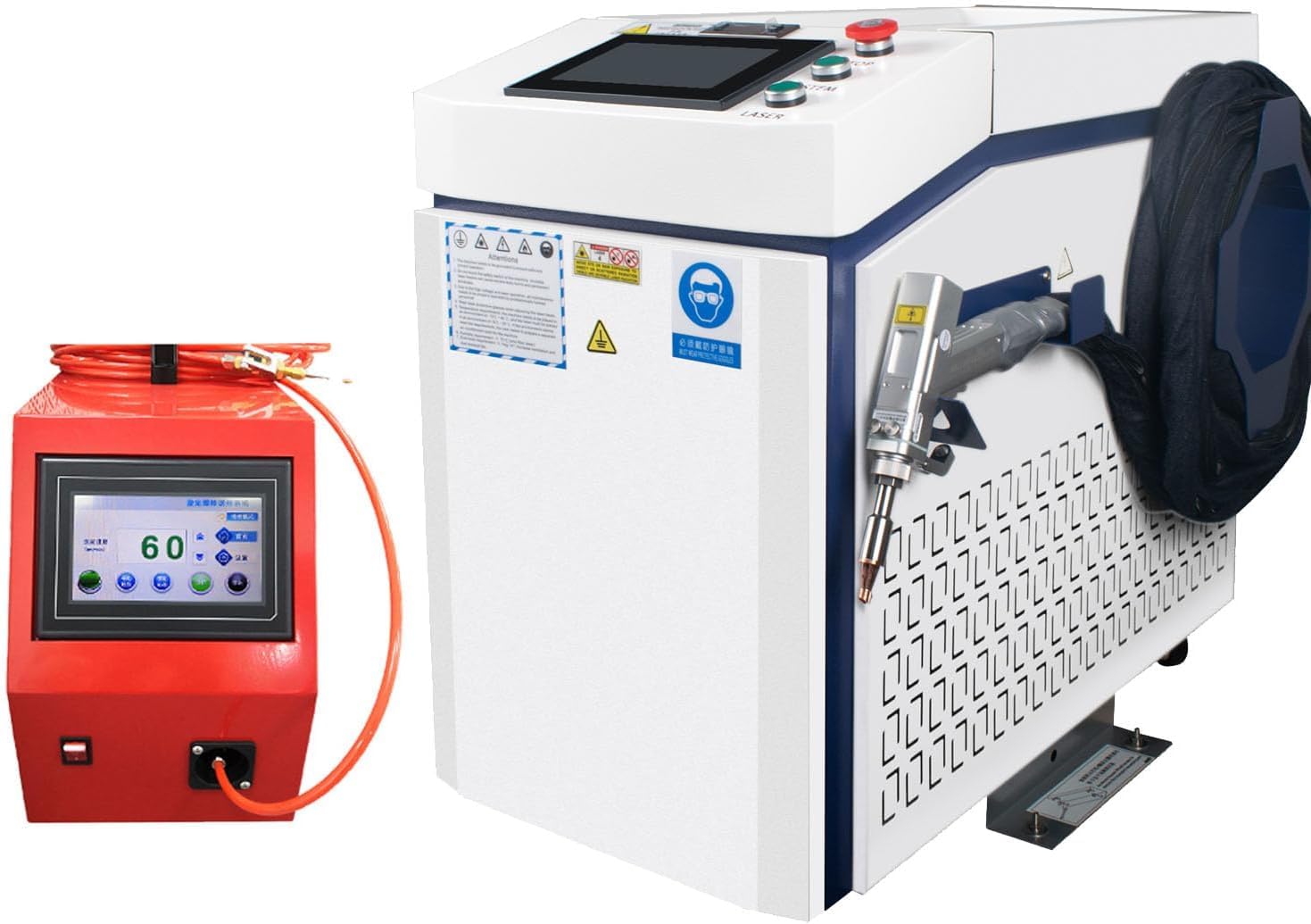 1500W 4 in 1 Fiber Laser Welding Machine, Cleaning, Cutting and Tinning Machine with BWT Source, Manual Welder with Automatic Wire Feeder for Industrial Metals