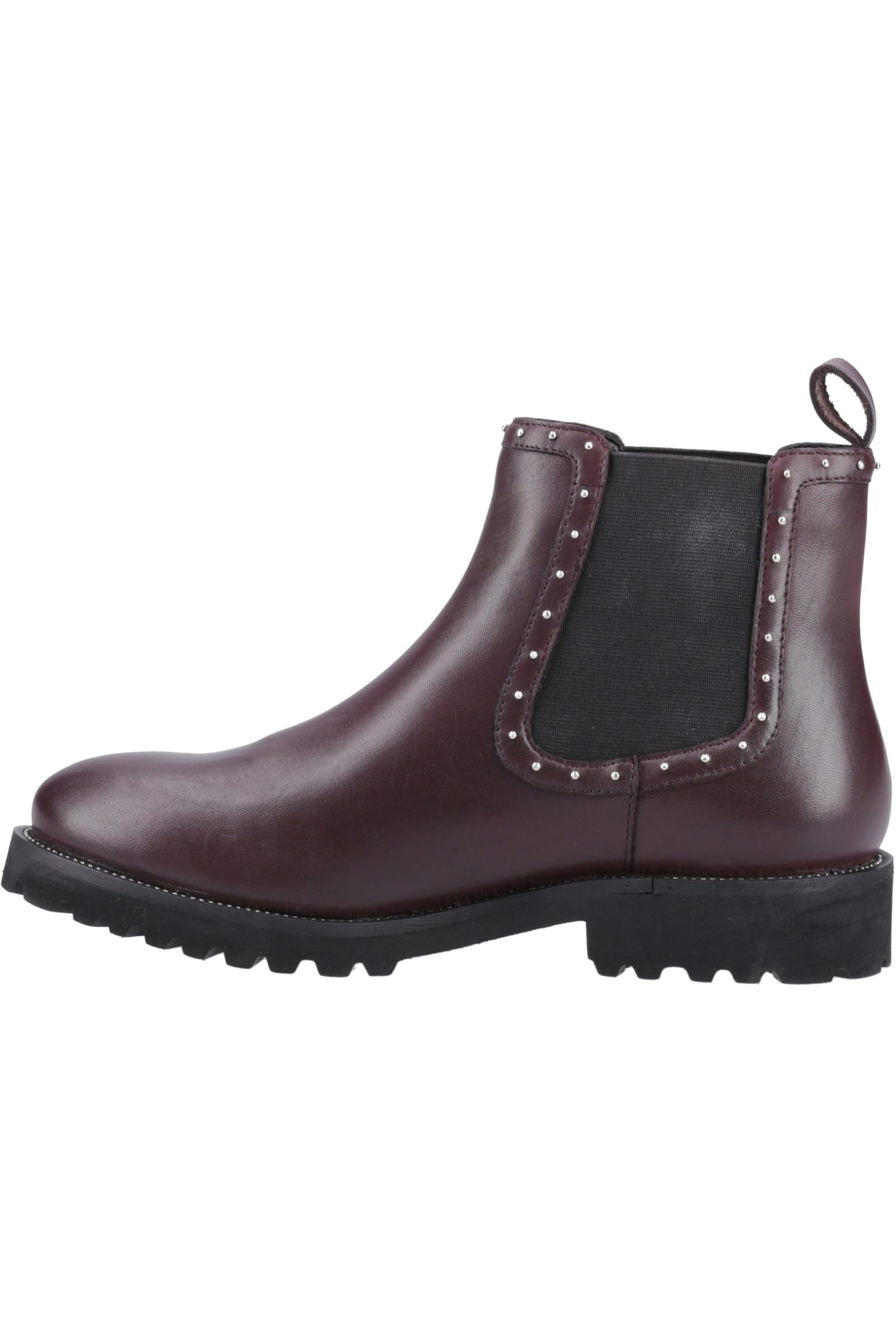Hush Puppies Female Gwyneth Stud Boot, Plum, 8
