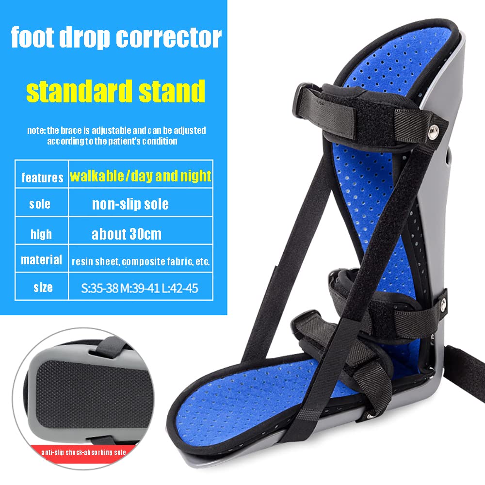sdneNest Zapatos correctores de pie para evitar la fijación de varo y varo y fijación de lesiones en el tobillo, universal para pies izquierdo y derecho, soporte estándar, L, soporte estándar-S