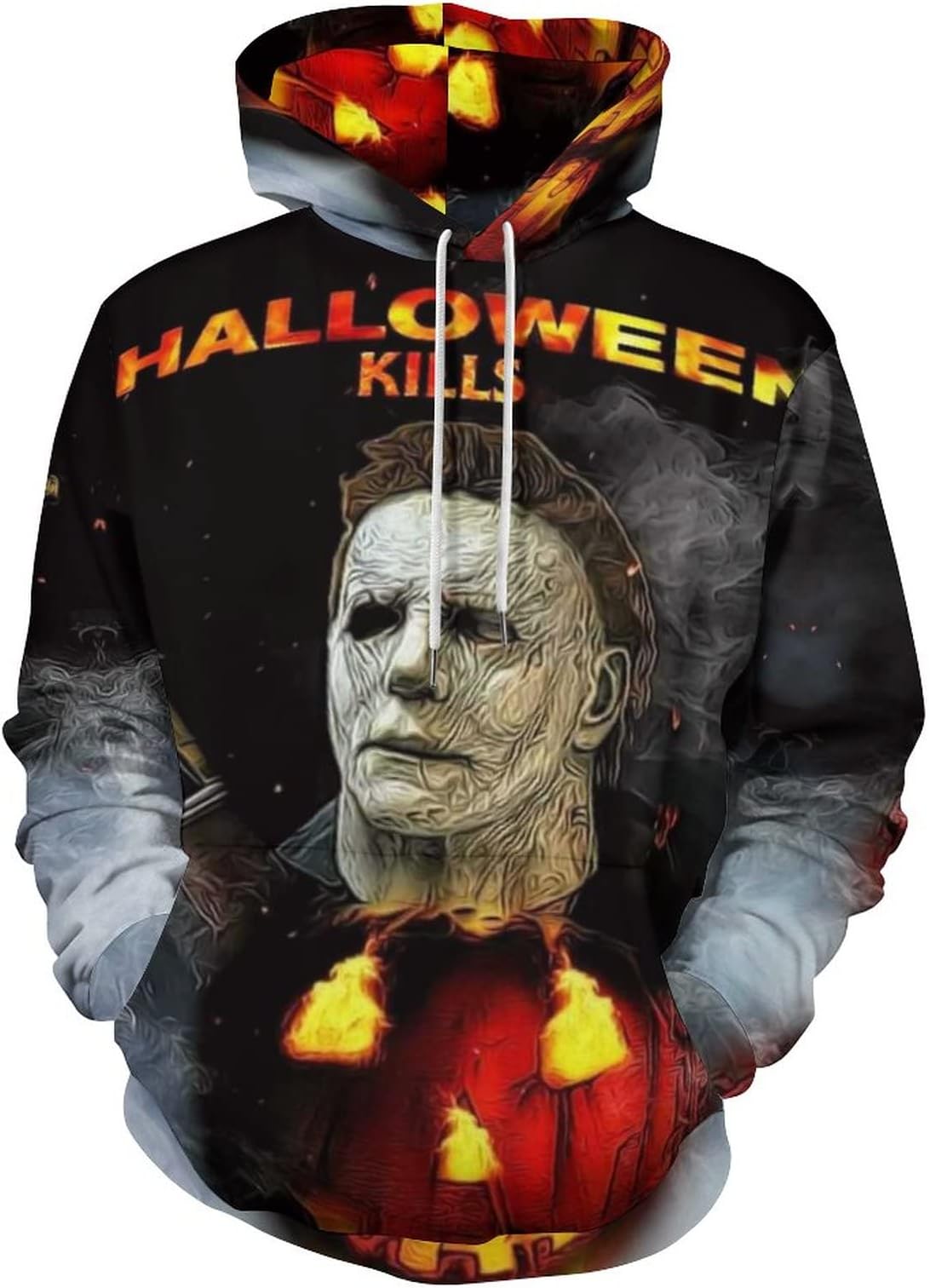 ZHANGXM Teenagers Hoodie Halloween Michael Myerss Cute 3D Sweater for Boy Girl