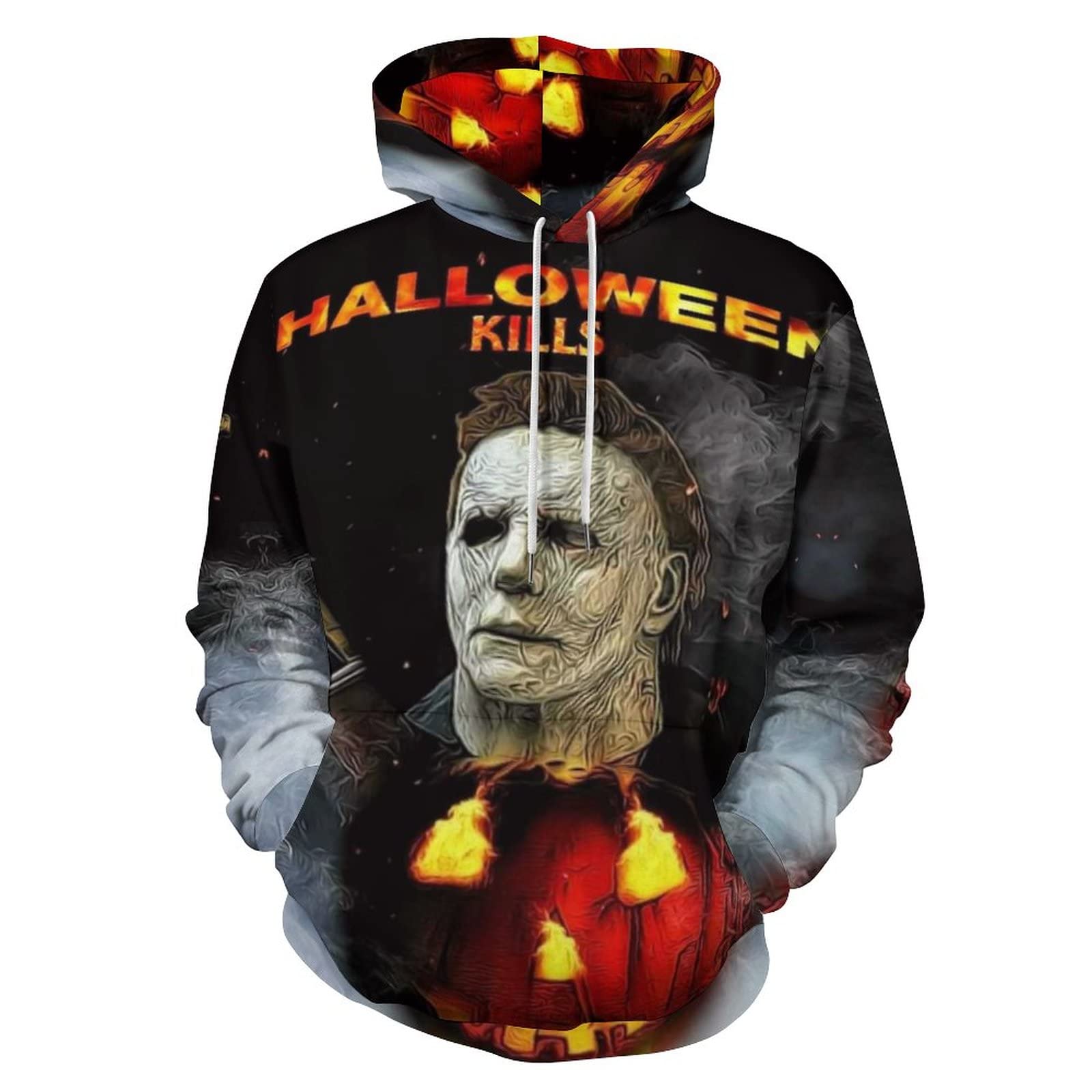 ZHANGXM Teenagers Hoodie Halloween Michael Myerss Cute 3D Sweater for Boy Girl