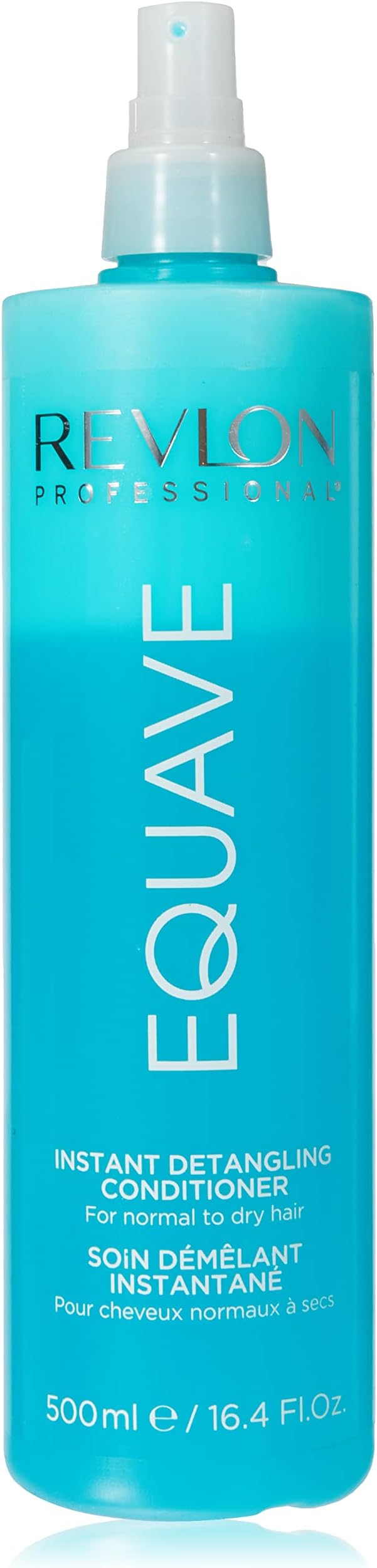 REVLON PROFESSIONAL EQUAVE HYDRO BI-PHASE DETANGLING CONDITIONER FOR NORMAL TO DRY HAIR, Detangling Conditioner, Leave-In Conditioner With Heat Protection, Hair-Smoothing Leave-In Conditioner – 500 ML