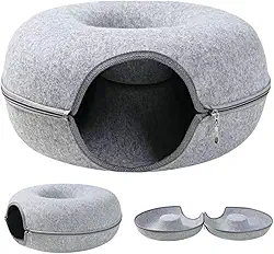 Cama Túnel Grande e Redonda, Tunel para Gatos, Cama de Túnel Grande, 50 * 20 * 18Cm Cama de Gato, Cama para Gato, Cama Gato, Tunel Gato, Toca para Gatos, Casinha de Gato, Casinha para Gatos