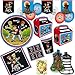 Produktbild HHO Die DREI -Party-Set Fragezeichen-Kids-Party-Set Detektiv-Party-Set für 8 Spürnasen 62tlg. Teller Becher Servietten Einladung Geschenkboxen Luftballons Wimpelkette