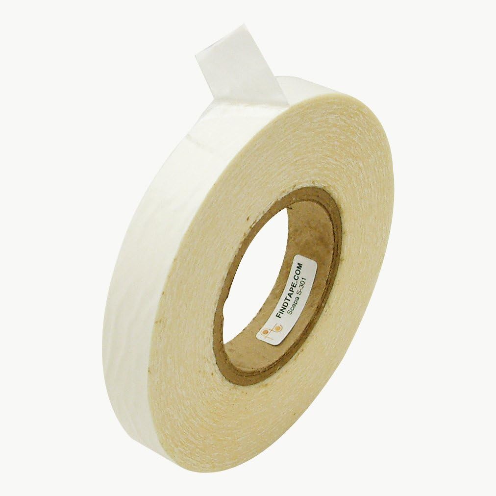 Scapa S301 Double Coated Clear UPVC Tape: 1 in. x 60 yds. (Clear)