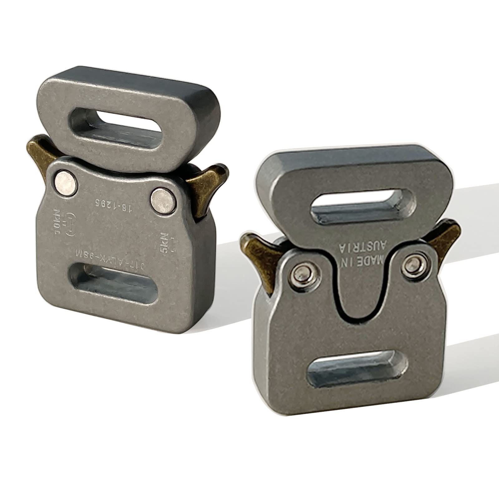 'SU LIFE 2 Pack Paracord Bracelet Clasps Side Quick Release Buckles 1/2'' 13 mm D I Y Necklace Bag Accessories'