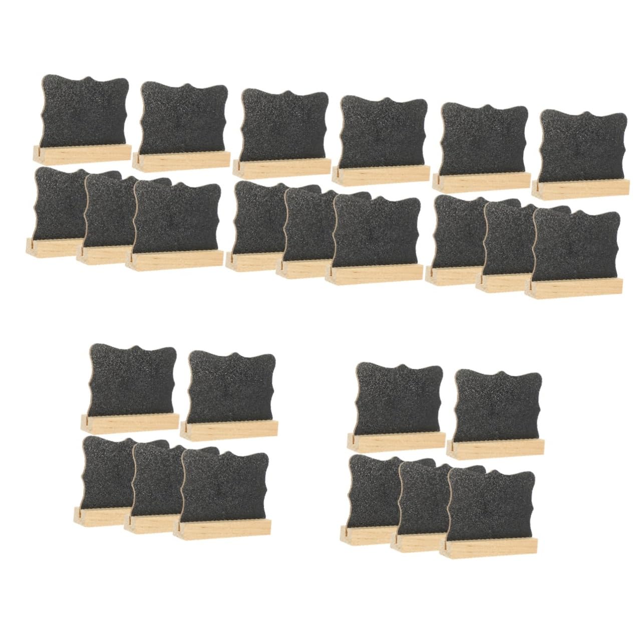 DOITOOL 5 Ensembles Mini Tableau Bois Double Face Ardoises Décoratives Pour Messages Et Étiquettes Alimentaires Accessoires De Fête Et Décoration De Table Pour Mariage Et 5 Pièces * 5